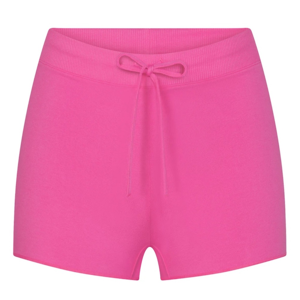 SKIMS cotton jersey short in HOT PINK